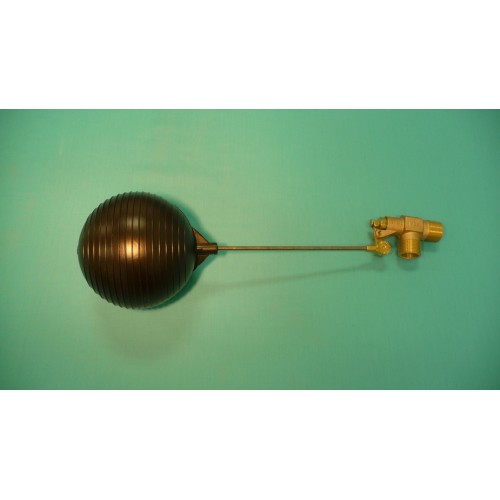 1" Brass Valve w/ 1/4" x 9" Stainless Steel Float Arm w/ 6" Round